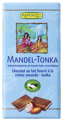 Čokoláda mliečna mandľa Tonka 100g BIO RAPUNZEL