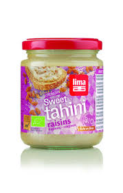 Tahini sladké s hrozienkami crunchy 250g BIO LIMA