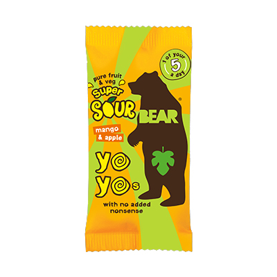 Snack Bear YoYo mango-jablko-mrkva  20g 