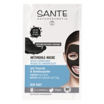 Maska na pleť Aktívne uhlie BIO 2x4ml Sante 